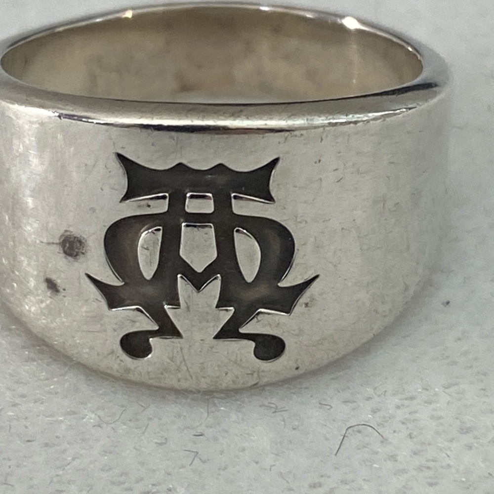 James Avery Retired Alpha & Omega Sterling Silver Ring Size 8 1/2